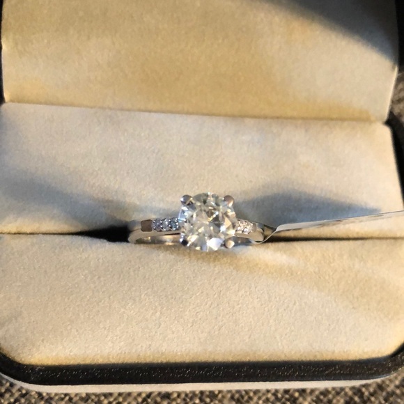 4.05CT Moissanite Silver Ring